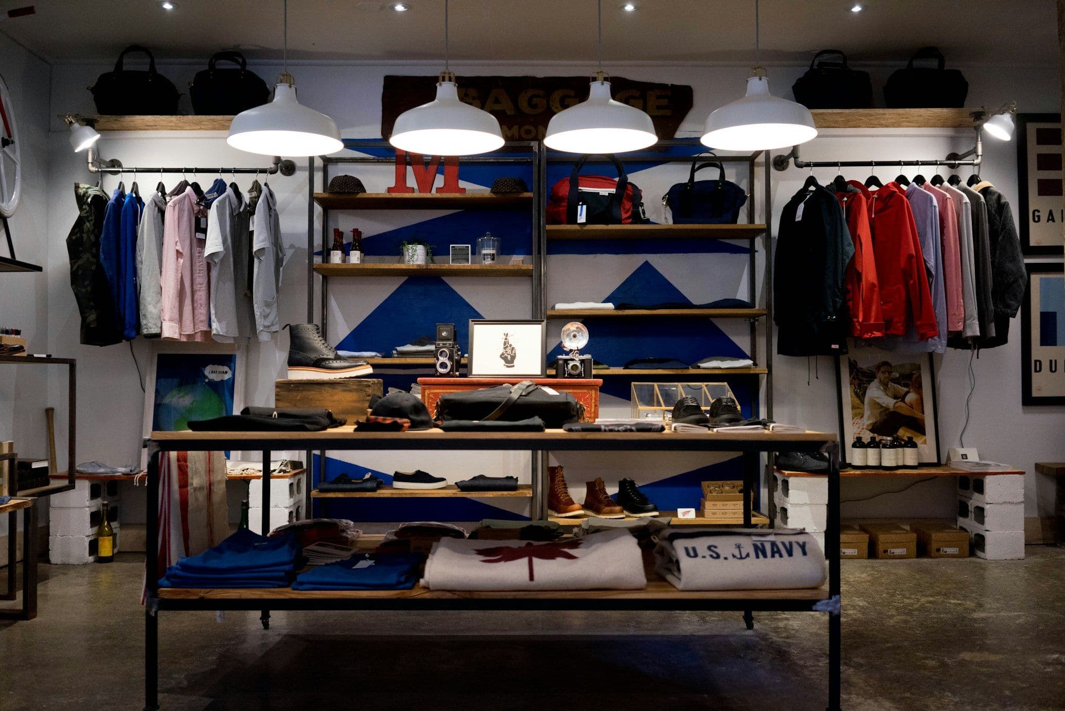 Modern retail store with digital shopping experience